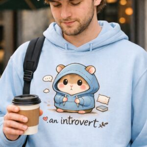 Home cozy introvert hamster hoodie
