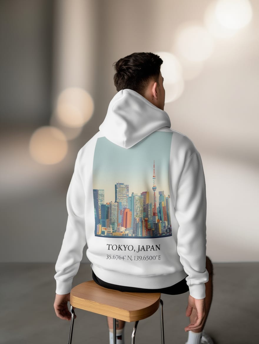 the "tokyo meridian" signature hoodie the "tokyo meridian" signature hoodie
