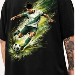 phantom strike – oversized football graphic t shirt