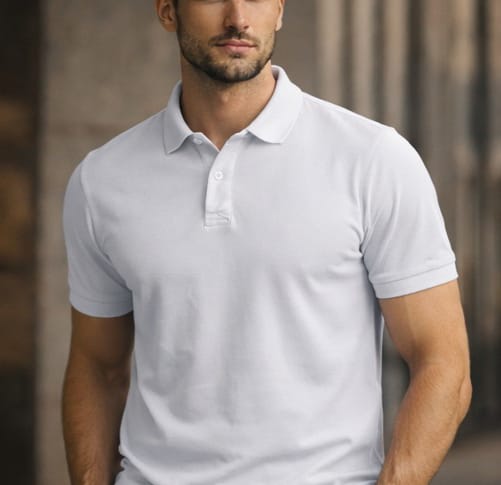 classic solid white polo shirt classic solid white polo shirt