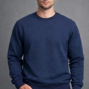 Home essential navy blue crewneck sweatshirt